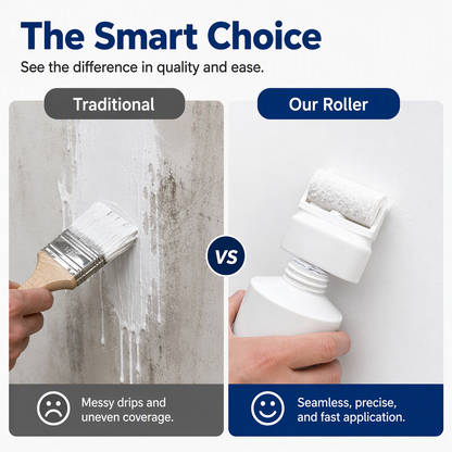 🔥Last Day Buy 1 Get 1 Free🔥Waterproof Wall Repair Paste with Integrated Small Roller Brush
