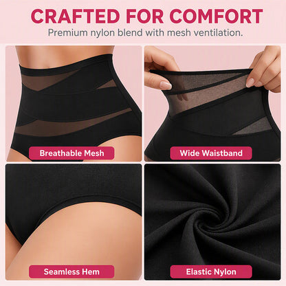 🔥Last Day Buy 1 Get 2 Free🎁Plus-Size High-Waist Cross Tummy Control Panties