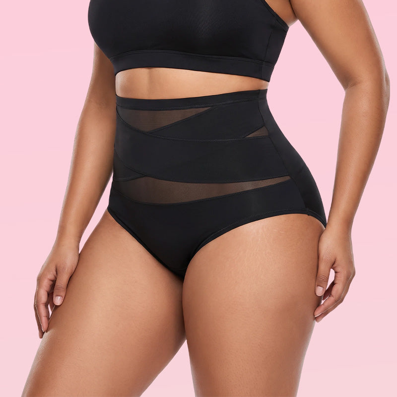 🔥Last Day Buy 1 Get 2 Free🎁Plus-Size High-Waist Cross Tummy Control Panties