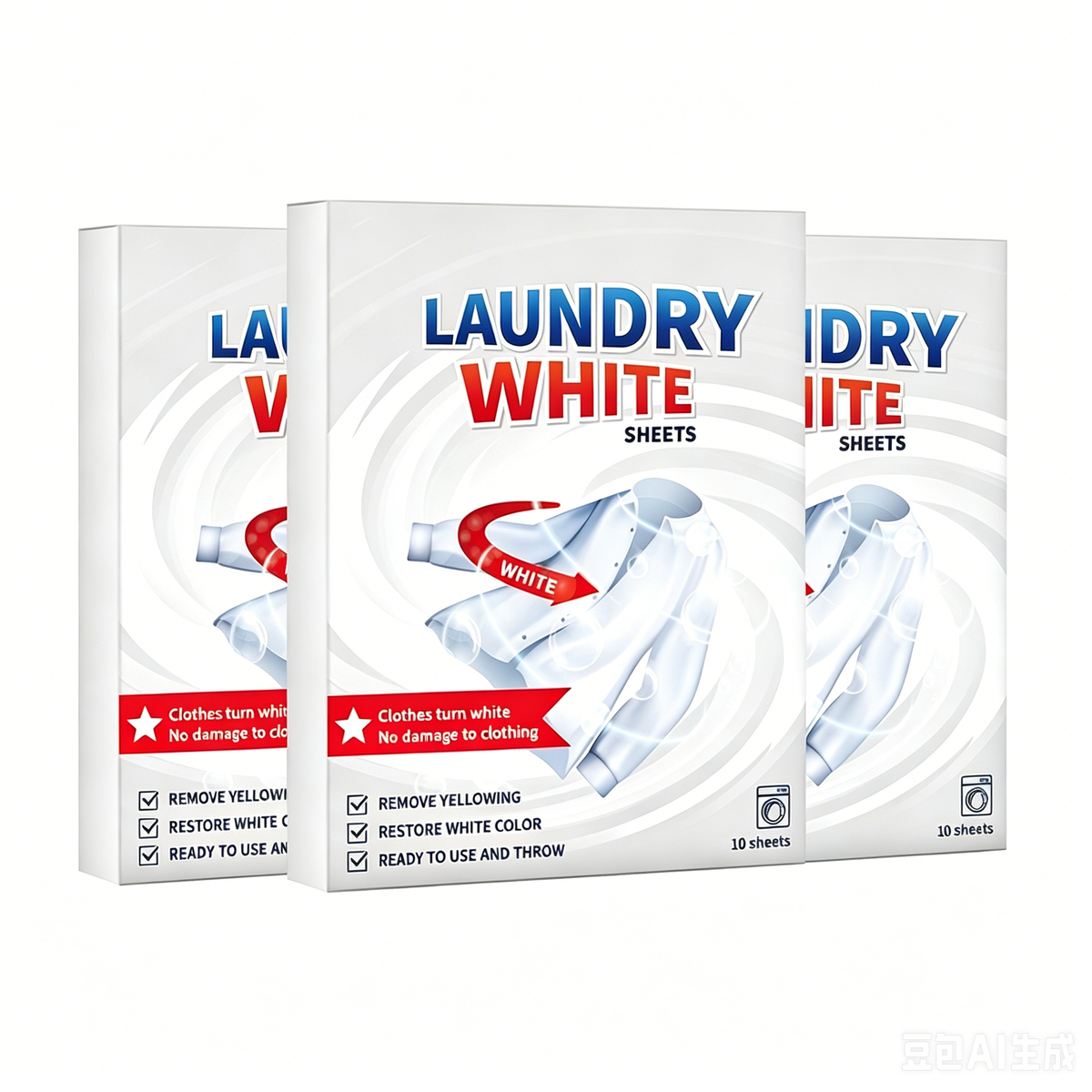 💥Last Day BOGO SALE💥 Deep Cleaning Laundry Whitening Sheets ✨🧺 Powerful Stain Remover Brightening Fabric Laundry Cleaning Sheets