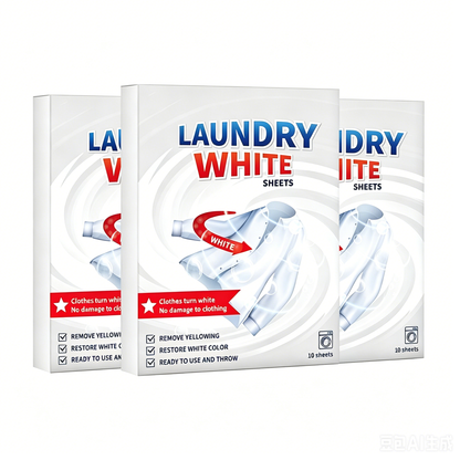 💥Last Day BOGO SALE💥 Deep Cleaning Laundry Whitening Sheets ✨🧺 Powerful Stain Remover Brightening Fabric Laundry Cleaning Sheets