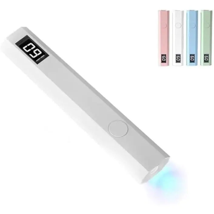 Mini UV Nail Light for Gel Polish – Portable Handheld UV Lamp Fast Drying with 20s/60s Timer, USB-C Rechargeable Nail Dryer for DIY Nails & Salon Use