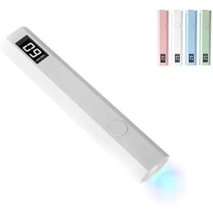 Mini UV Nail Light for Gel Polish – Portable Handheld UV Lamp Fast Drying with 20s/60s Timer, USB-C Rechargeable Nail Dryer for DIY Nails & Salon Use