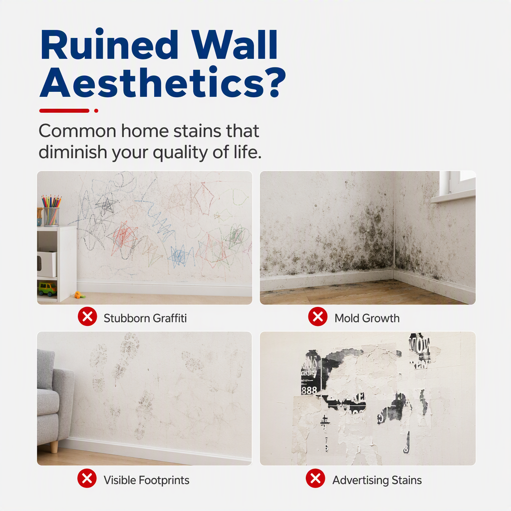 🔥Last Day Buy 1 Get 1 Free🔥Waterproof Wall Repair Paste with Integrated Small Roller Brush