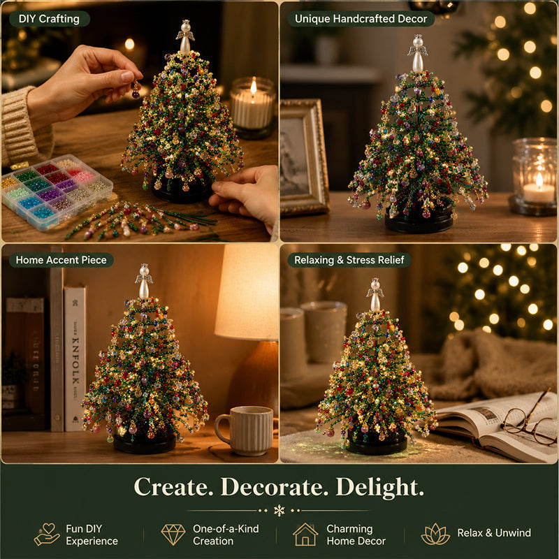 🎃🎄 Limited Holiday Edition ✨ DIY Beaded Seasonal Tree Kit – 4 Festive Designs