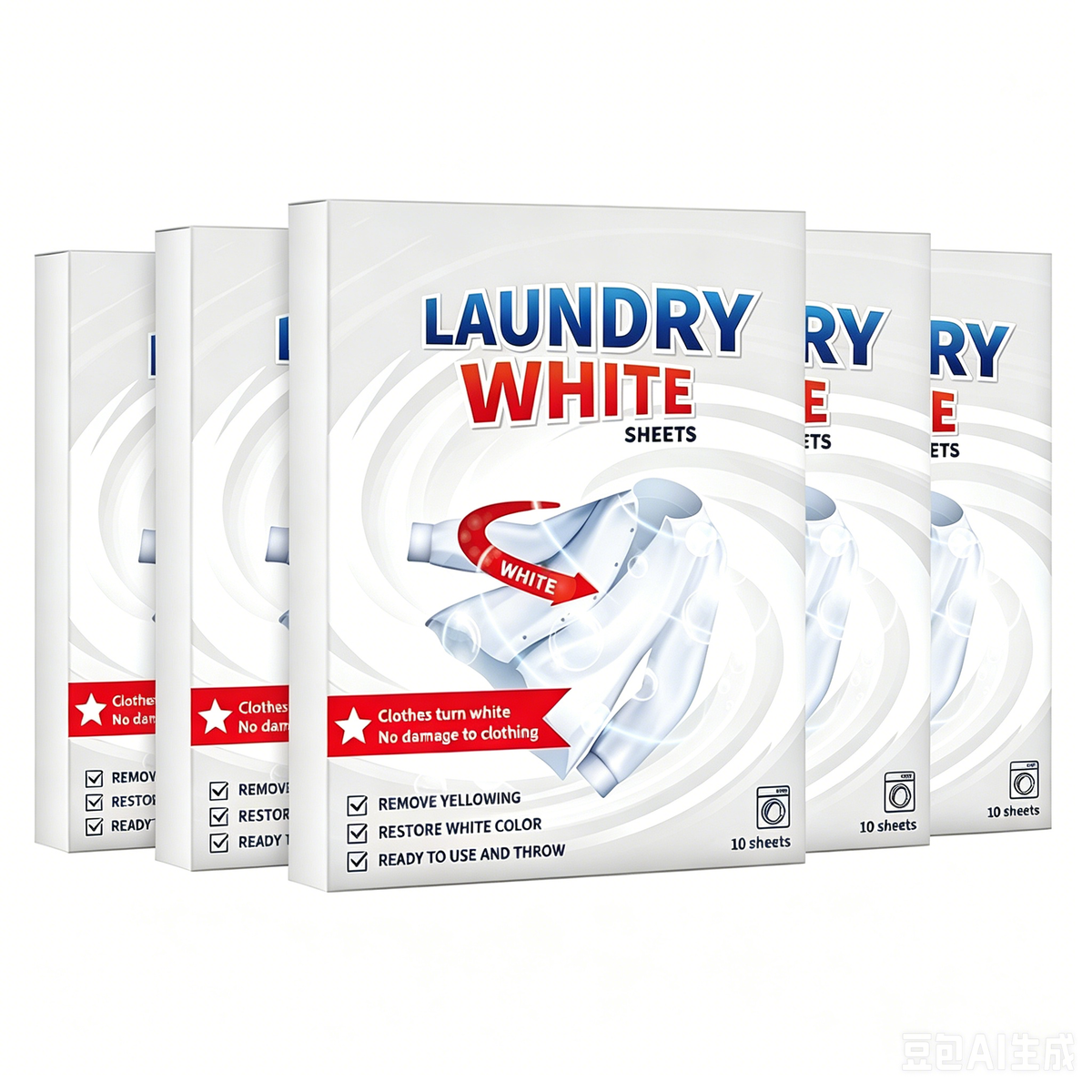 💥Last Day BOGO SALE💥 Deep Cleaning Laundry Whitening Sheets ✨🧺 Powerful Stain Remover Brightening Fabric Laundry Cleaning Sheets