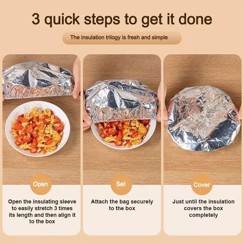 🔥Last Day Buy 1 Get 1 Free $9.99 Each🔥Aluminum Foil Food Cover Heat Retaining Fresh Keeping Kitchen Table Cover
