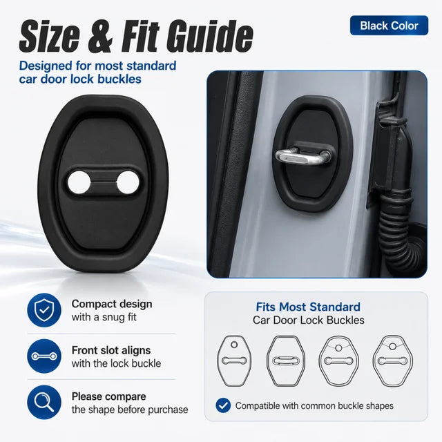 🔥 BOGO SALE – Buy 1 Get 1 FREE |Car Door Lock Silicone Cover - Sound Dampening Pad