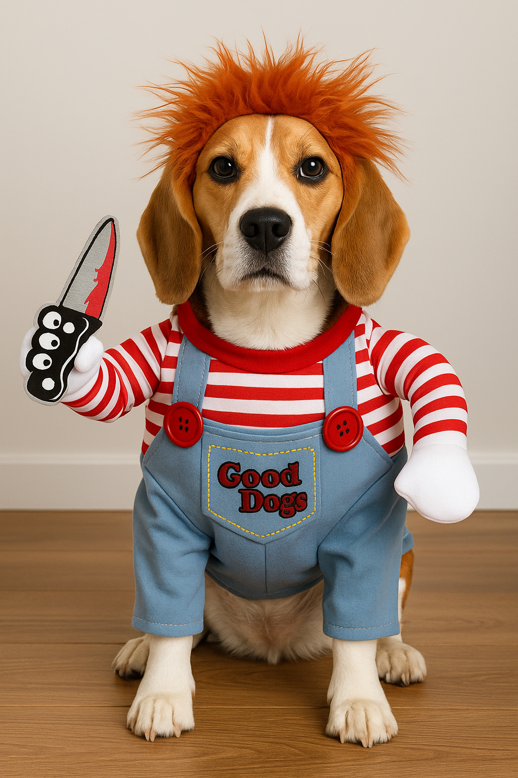 🎃 Halloween Special – Deadly Doll Pet Costume | Creepy & Funny Dog Outfit