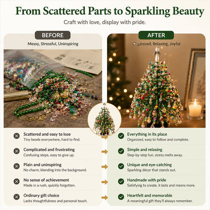 🎃🎄 Limited Holiday Edition ✨ DIY Beaded Seasonal Tree Kit – 4 Festive Designs