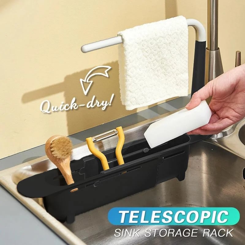 🔥Last Day Buy 1 Get 1 Free🔥Updated Telescopic Sink Storage Rack