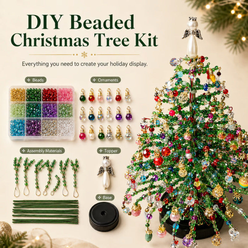 🎃🎄 Limited Holiday Edition ✨ DIY Beaded Seasonal Tree Kit – 4 Festive Designs