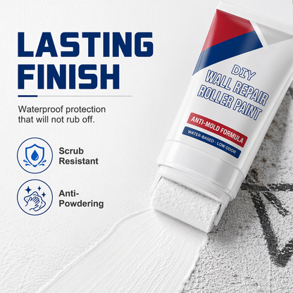 🔥Last Day Buy 1 Get 1 Free🔥Waterproof Wall Repair Paste with Integrated Small Roller Brush