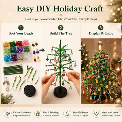 🎃🎄 Limited Holiday Edition ✨ DIY Beaded Seasonal Tree Kit – 4 Festive Designs