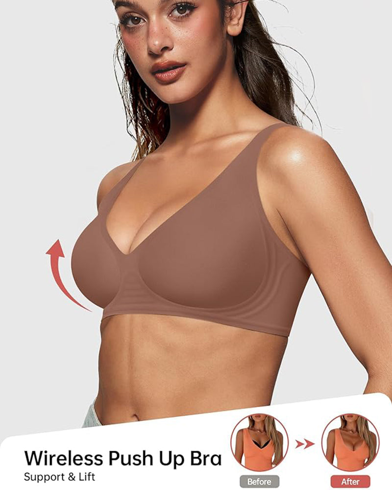 🔥Last Day Buy 1 Get 1 Free🔥Seamless Deep V Push-Up Wireless Bra