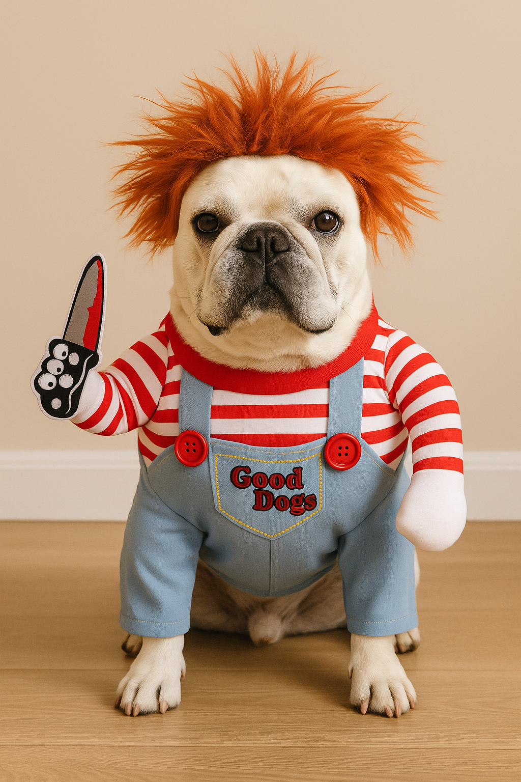 🎃 Halloween Special – Deadly Doll Pet Costume | Creepy & Funny Dog Outfit