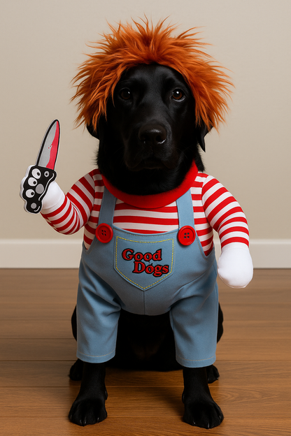 🎃 Halloween Special – Deadly Doll Pet Costume | Creepy & Funny Dog Outfit