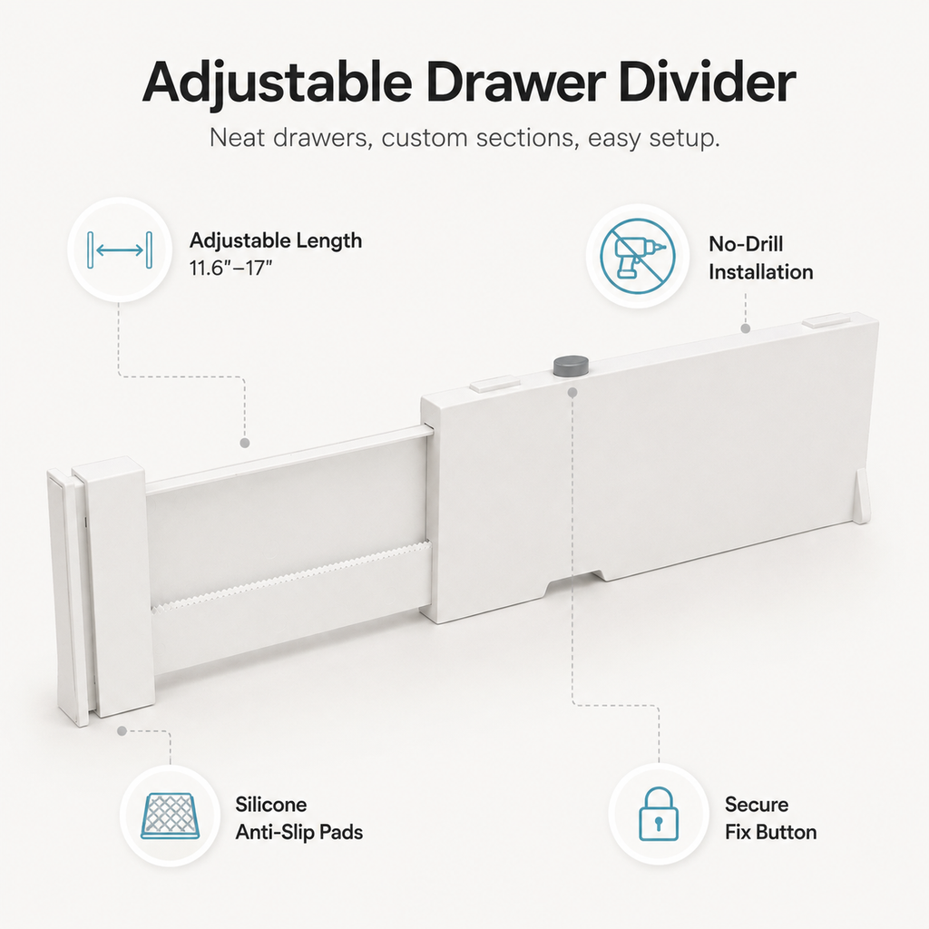 Adjustable Drawer Dividers