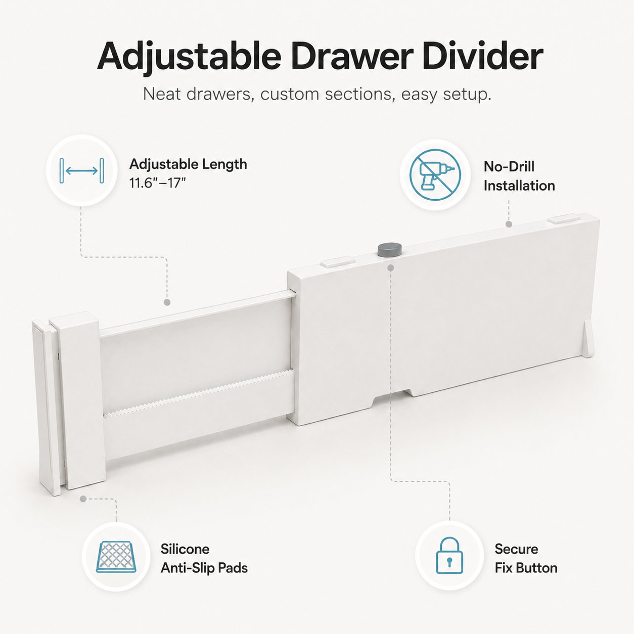 Adjustable Drawer Dividers