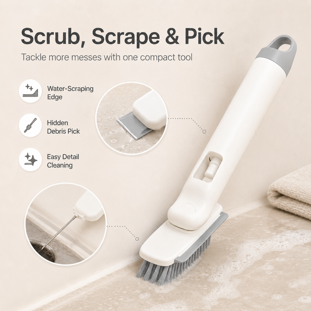 Multifunctional Refillable Crevice Cleaning Brush