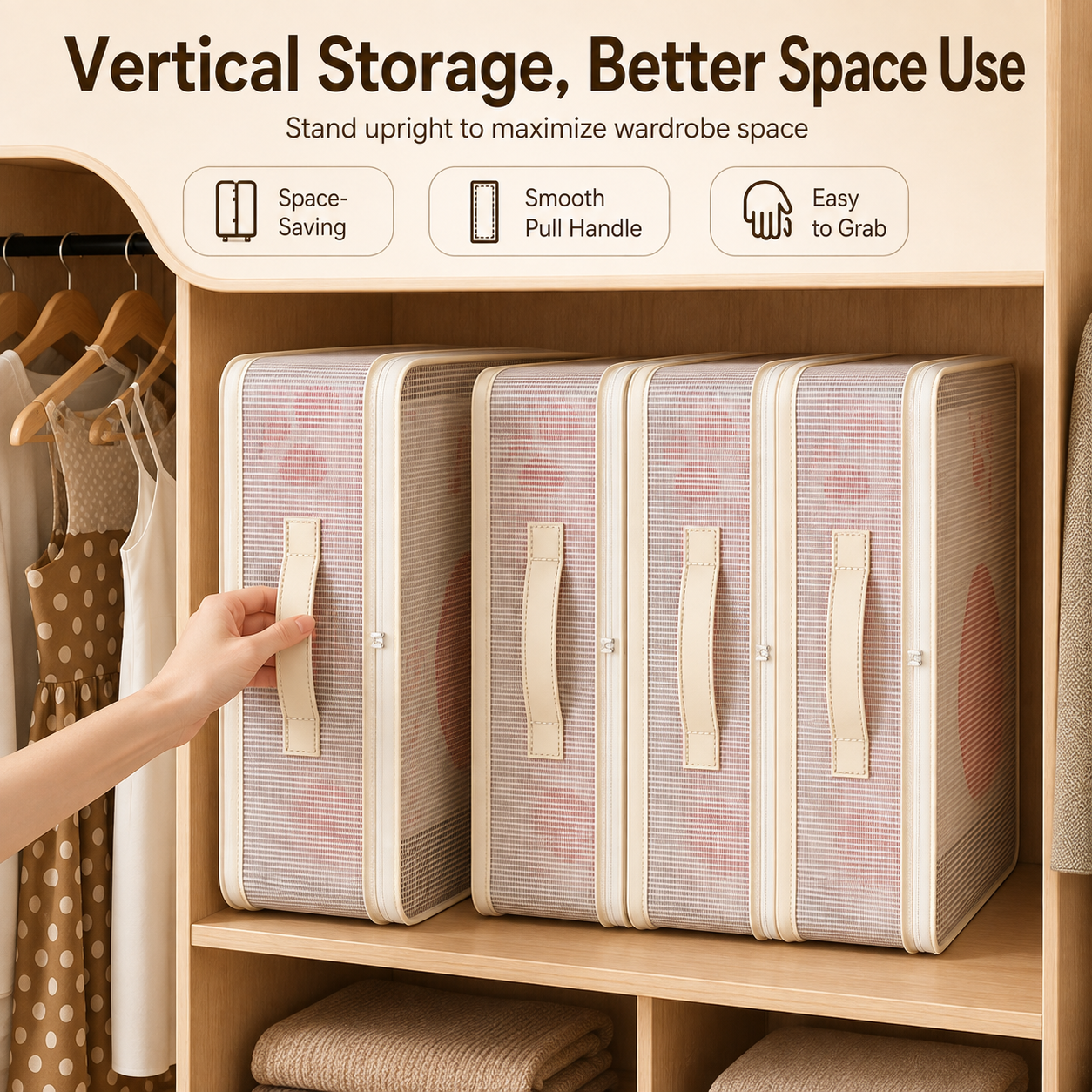 Visible Mesh Bedding & Clothing Storage Bag