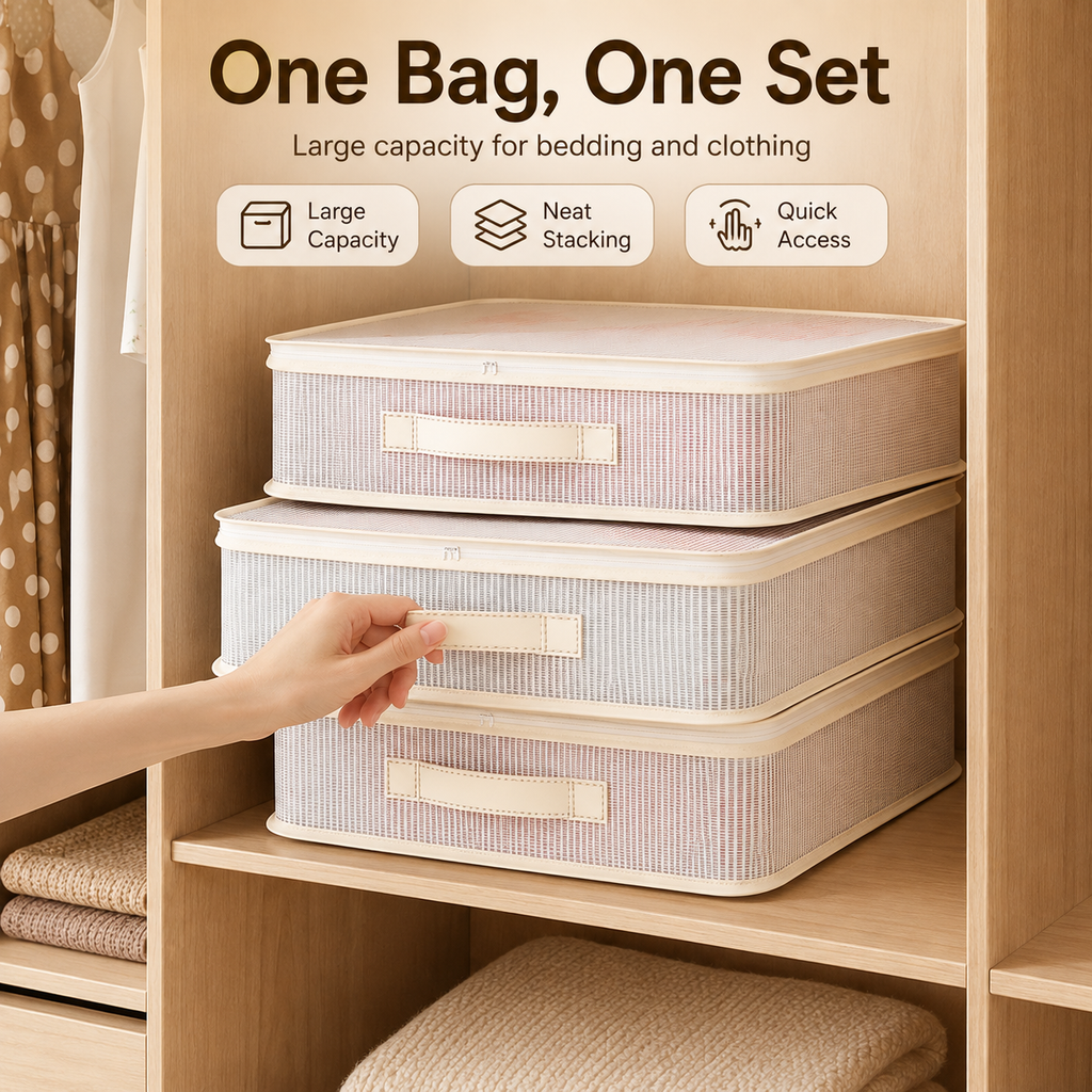 Visible Mesh Bedding & Clothing Storage Bag