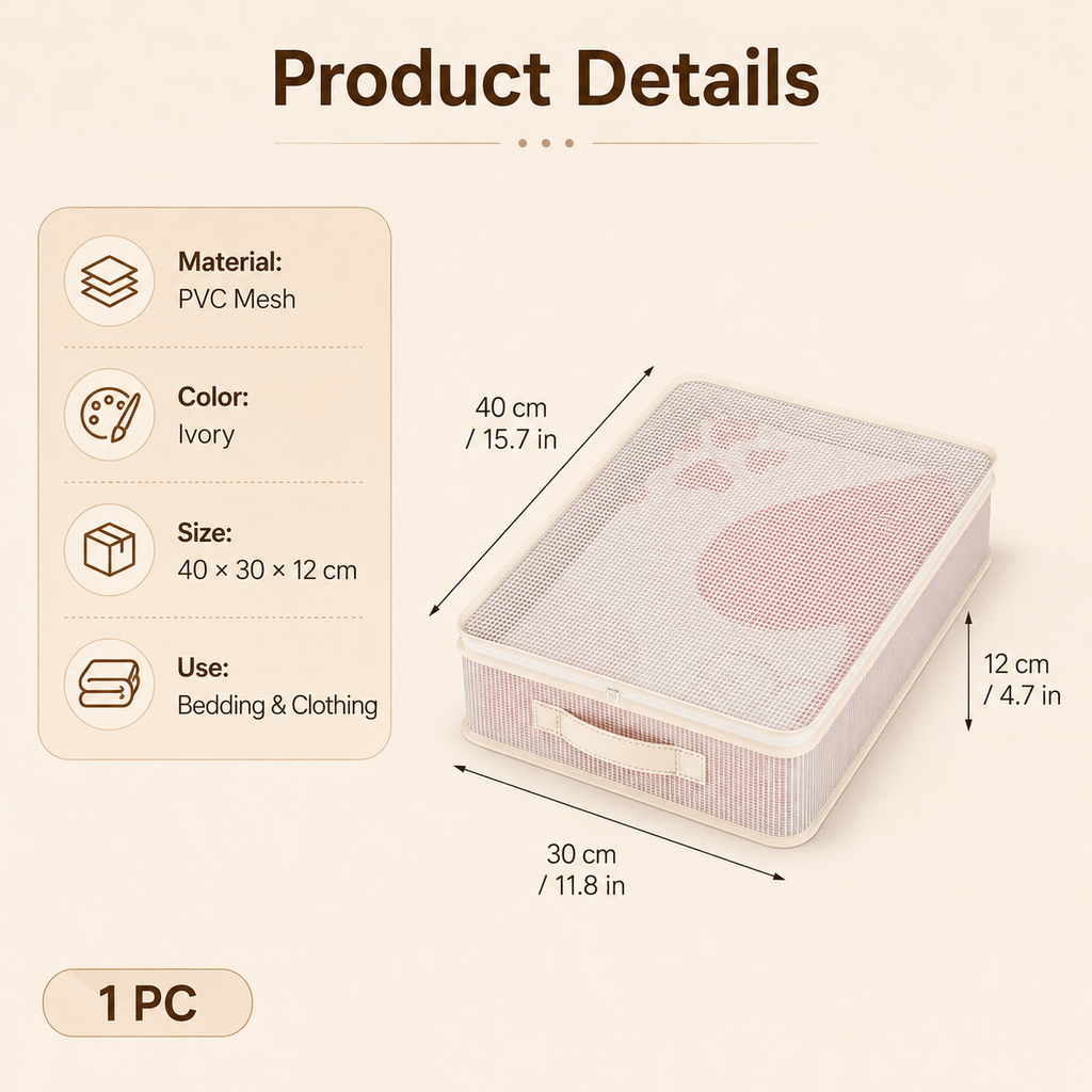 Visible Mesh Bedding & Clothing Storage Bag