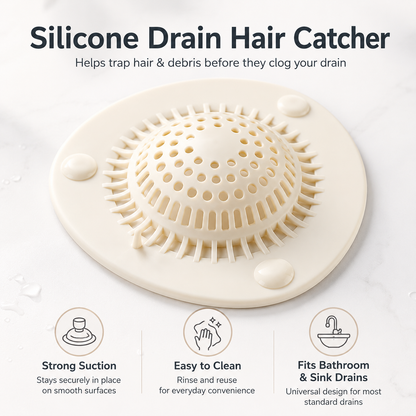 Silicone Suction Drain Hair Catcher