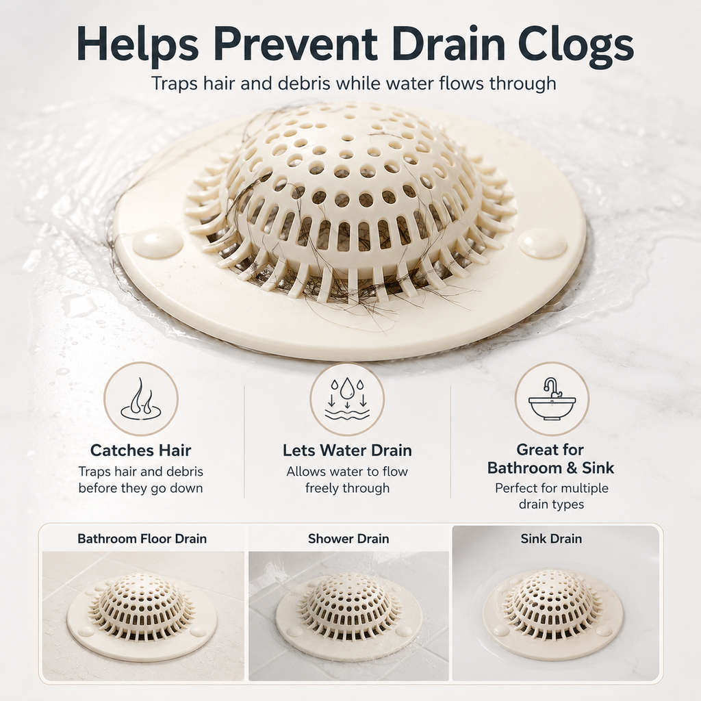 Silicone Suction Drain Hair Catcher