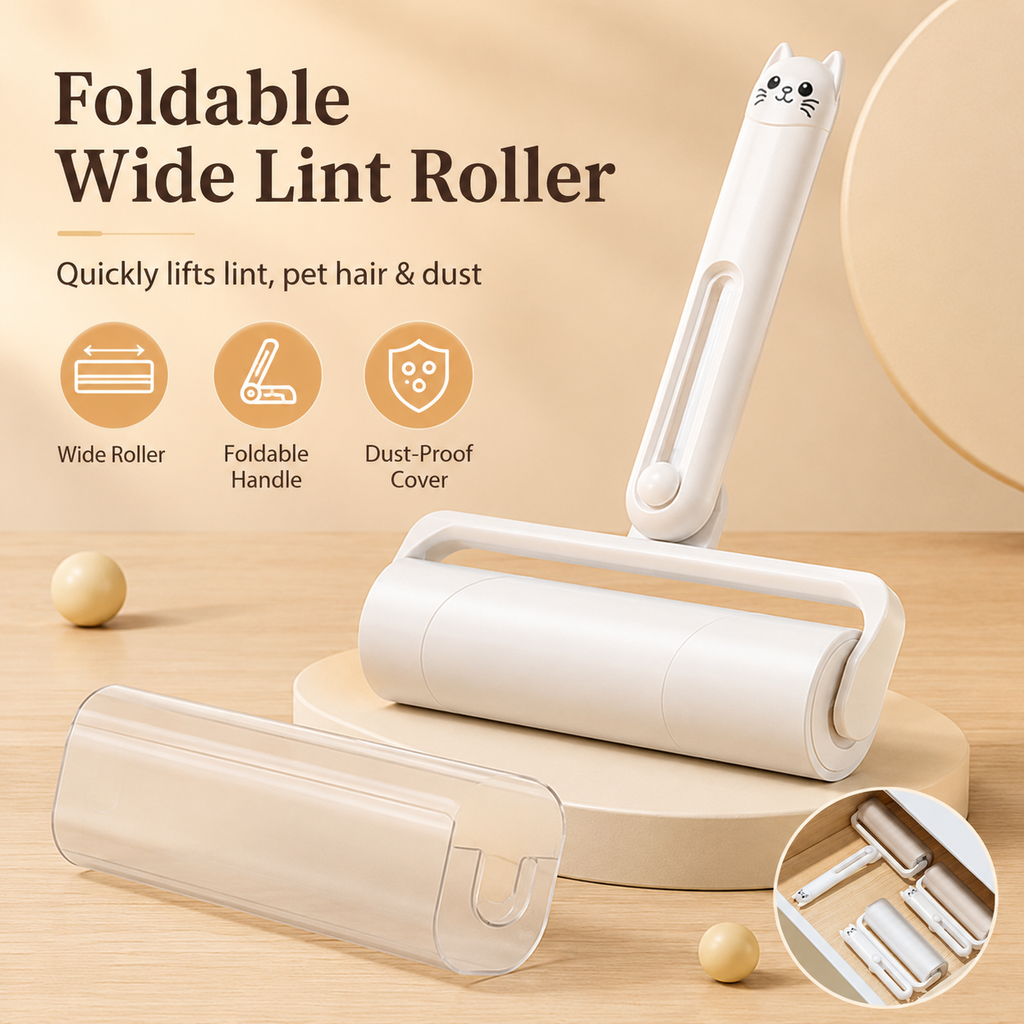 Foldable Wide Adhesive Lint Roller