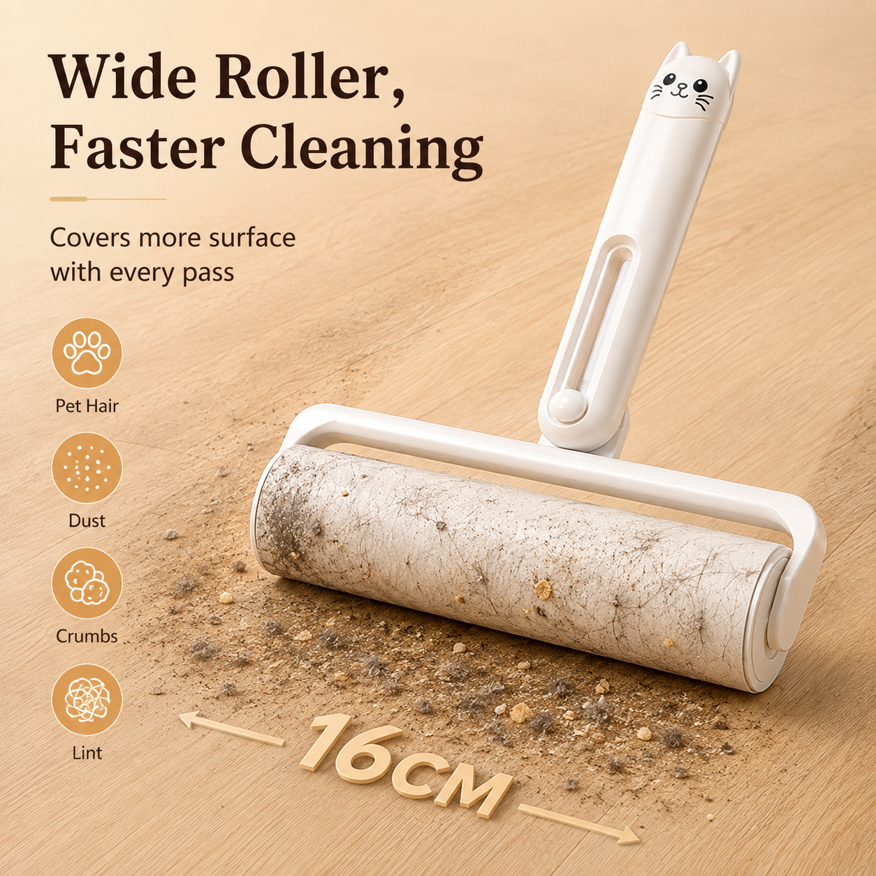 Foldable Wide Adhesive Lint Roller