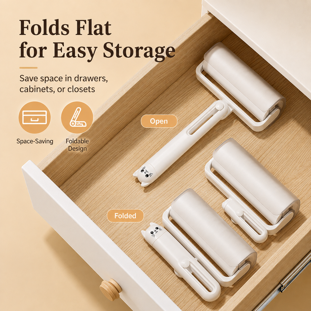 Foldable Wide Adhesive Lint Roller