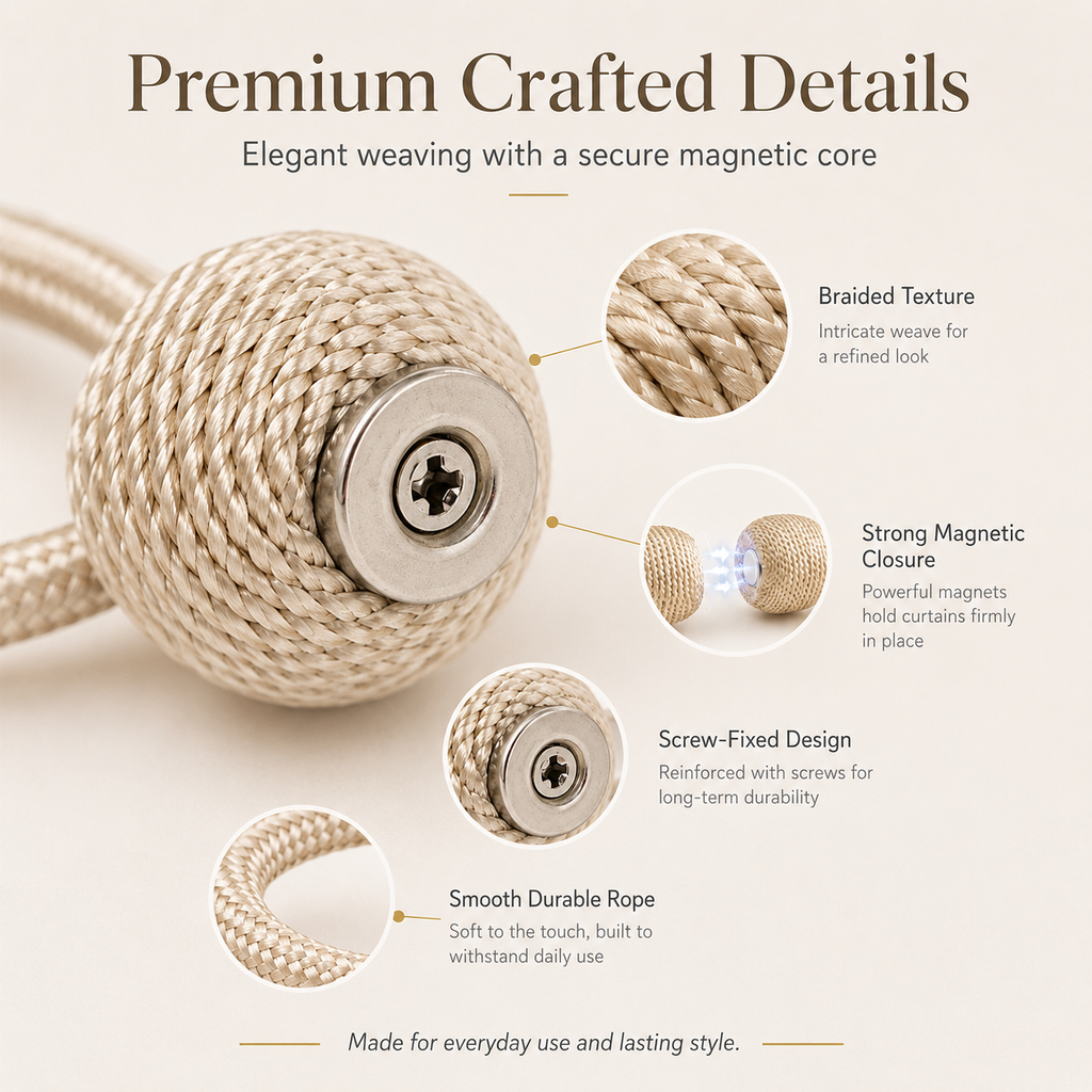 Magnetic Curtain Tiebacks