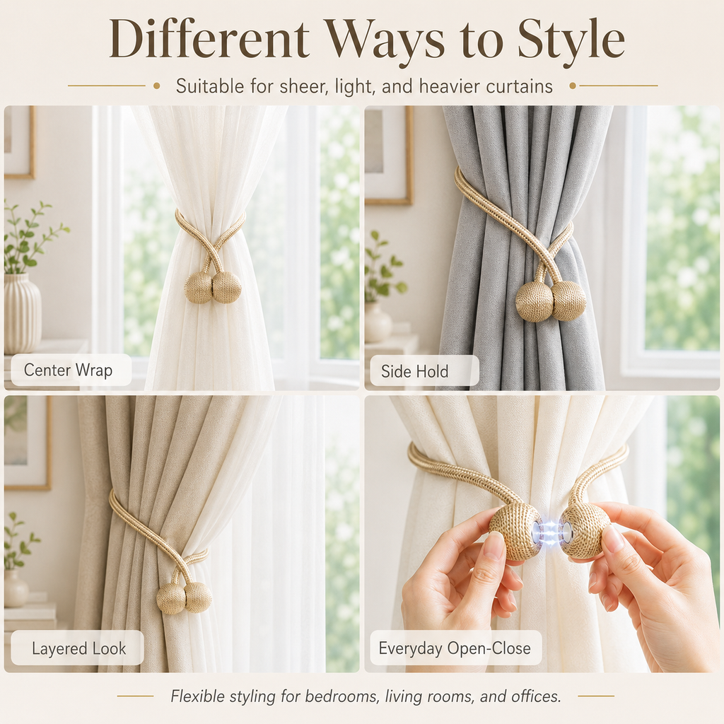 Magnetic Curtain Tiebacks