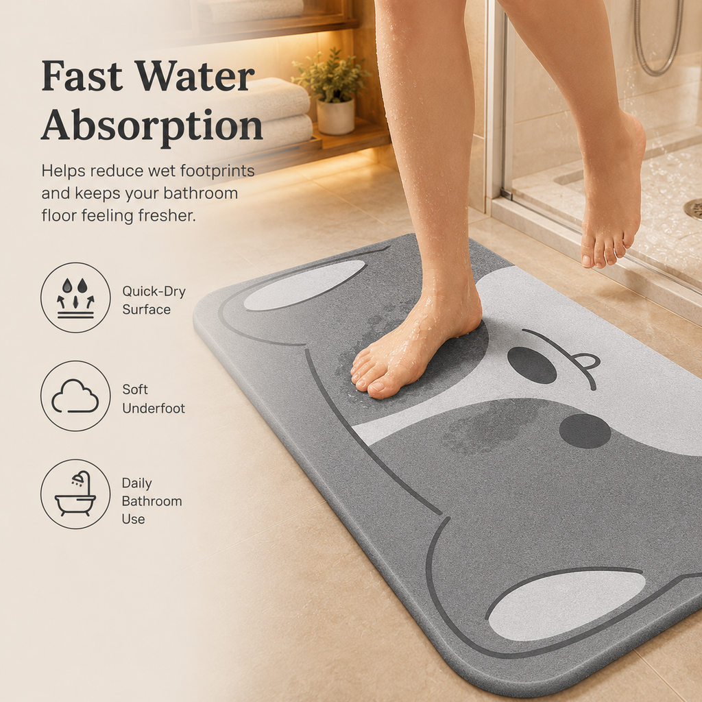 Quick-Dry Soft Diatomaceous Bath Mat