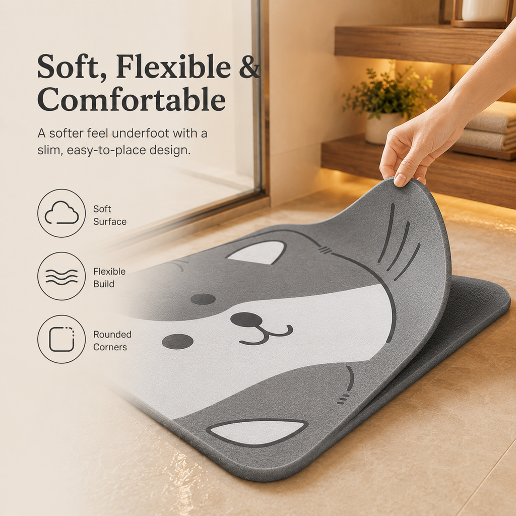Quick-Dry Soft Diatomaceous Bath Mat