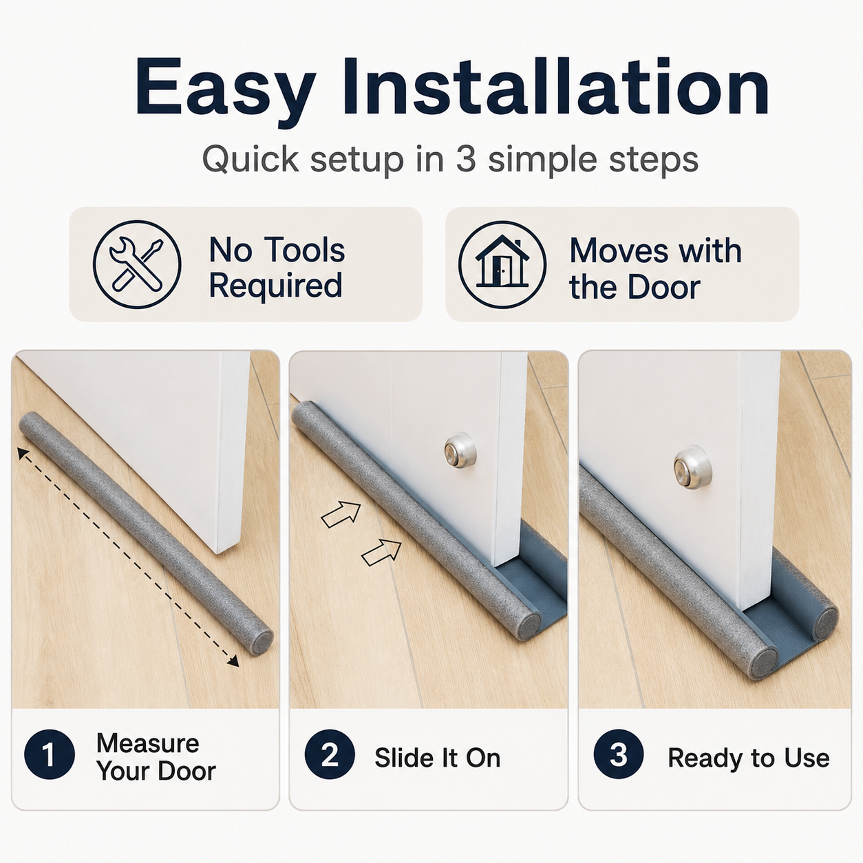 Under-Door Draft Stopper &amp; Gap Seal