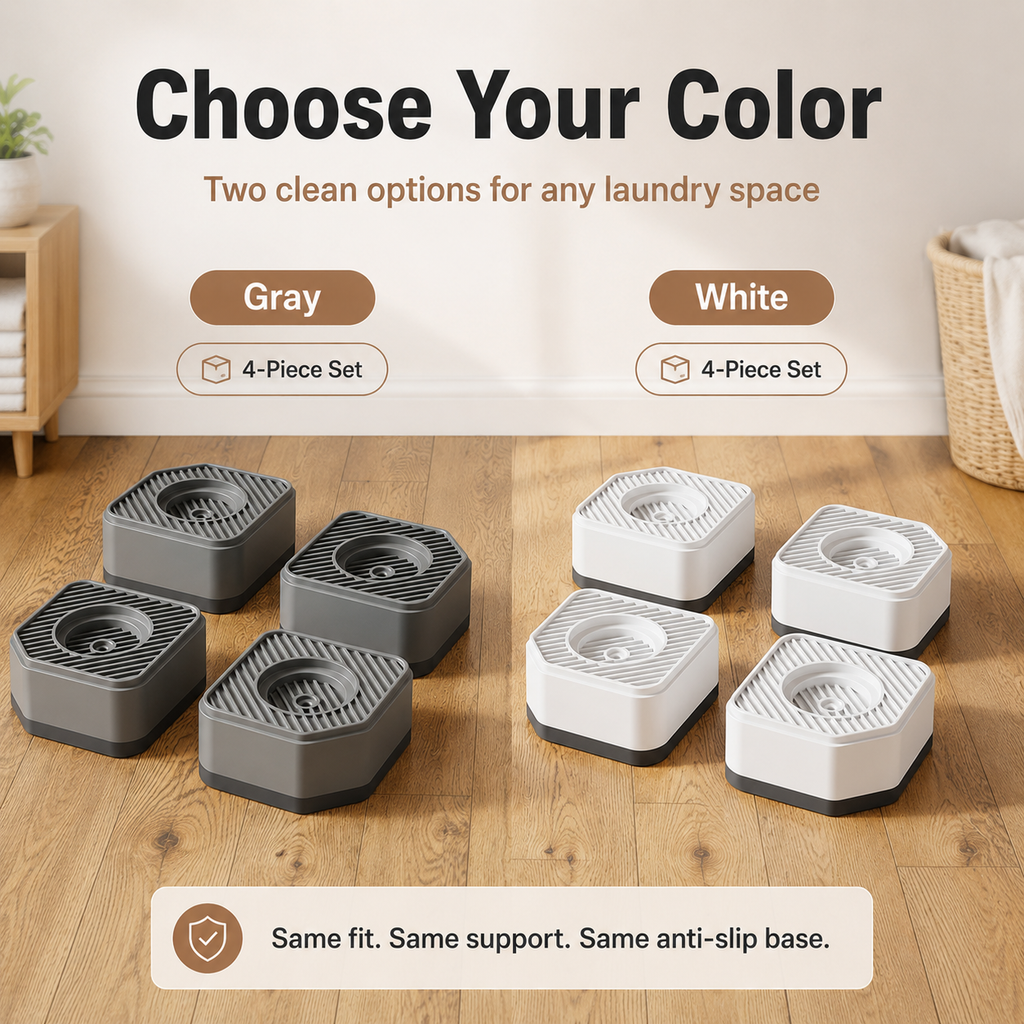 Adjustable Washing Machine &amp; Appliance Riser Pads