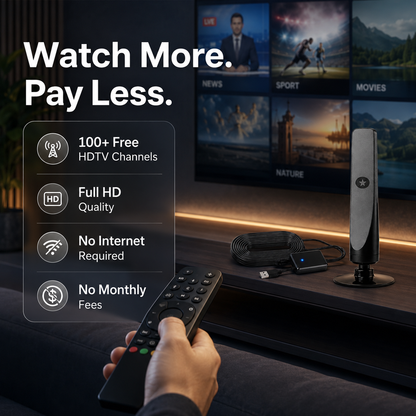 🔥50% Off for a Limited Time⚡️ HD TV Antenna – No Subscription, Easy Setup