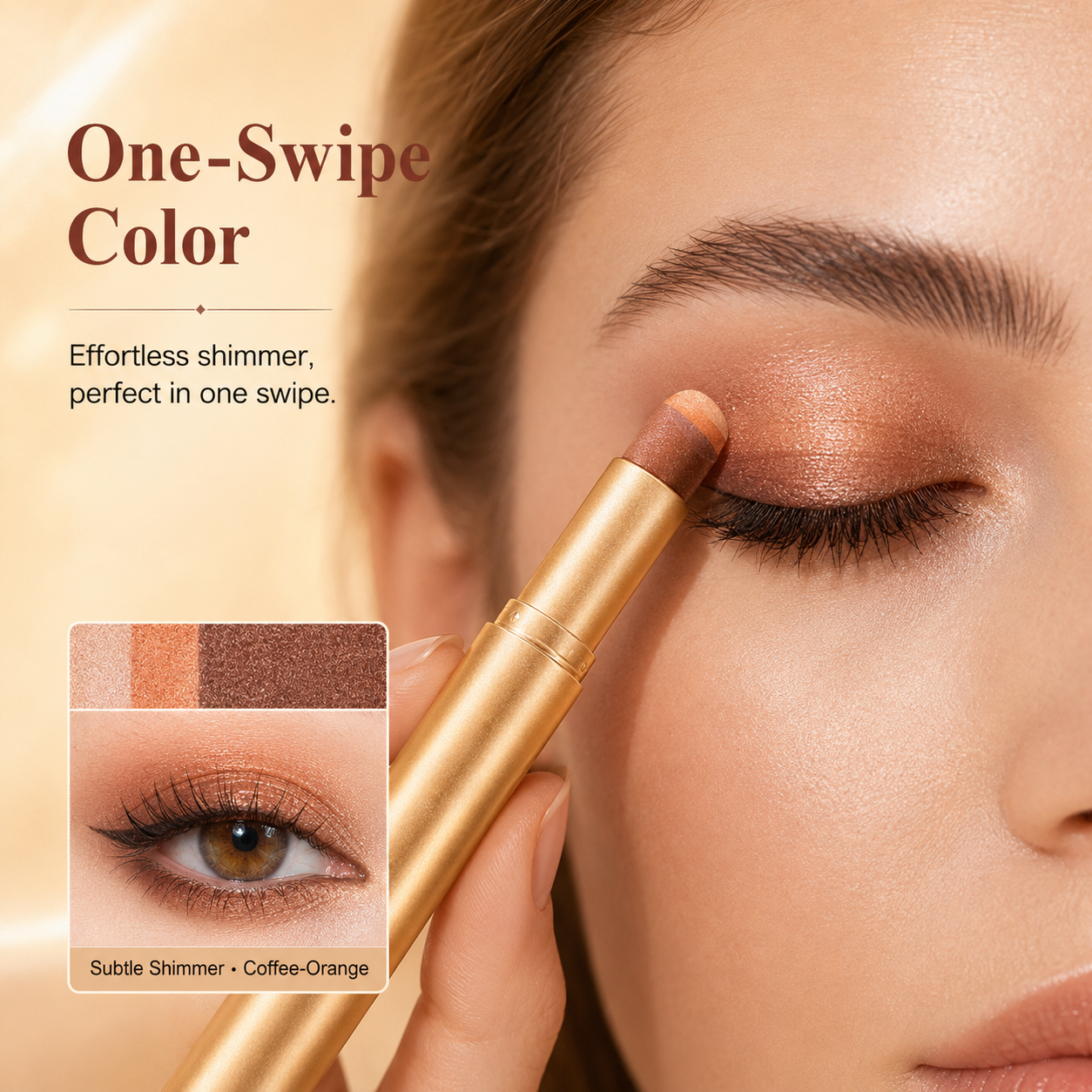 🔥Last Buy 1 Get 1 Free Each $9.99 Only🔥3 in 1 Easy Eyeshadow Stick for Beginners Waterproof Longwear Shimmer Makeup Set