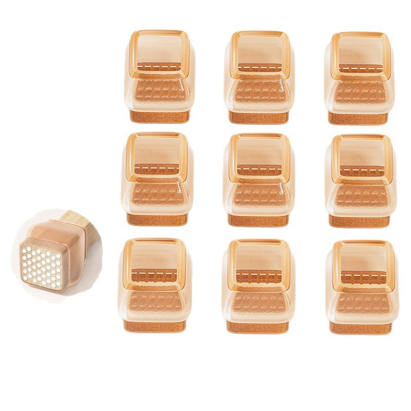 Silent Glide Chair Leg Protectors with Felt Pads – 16 Pack