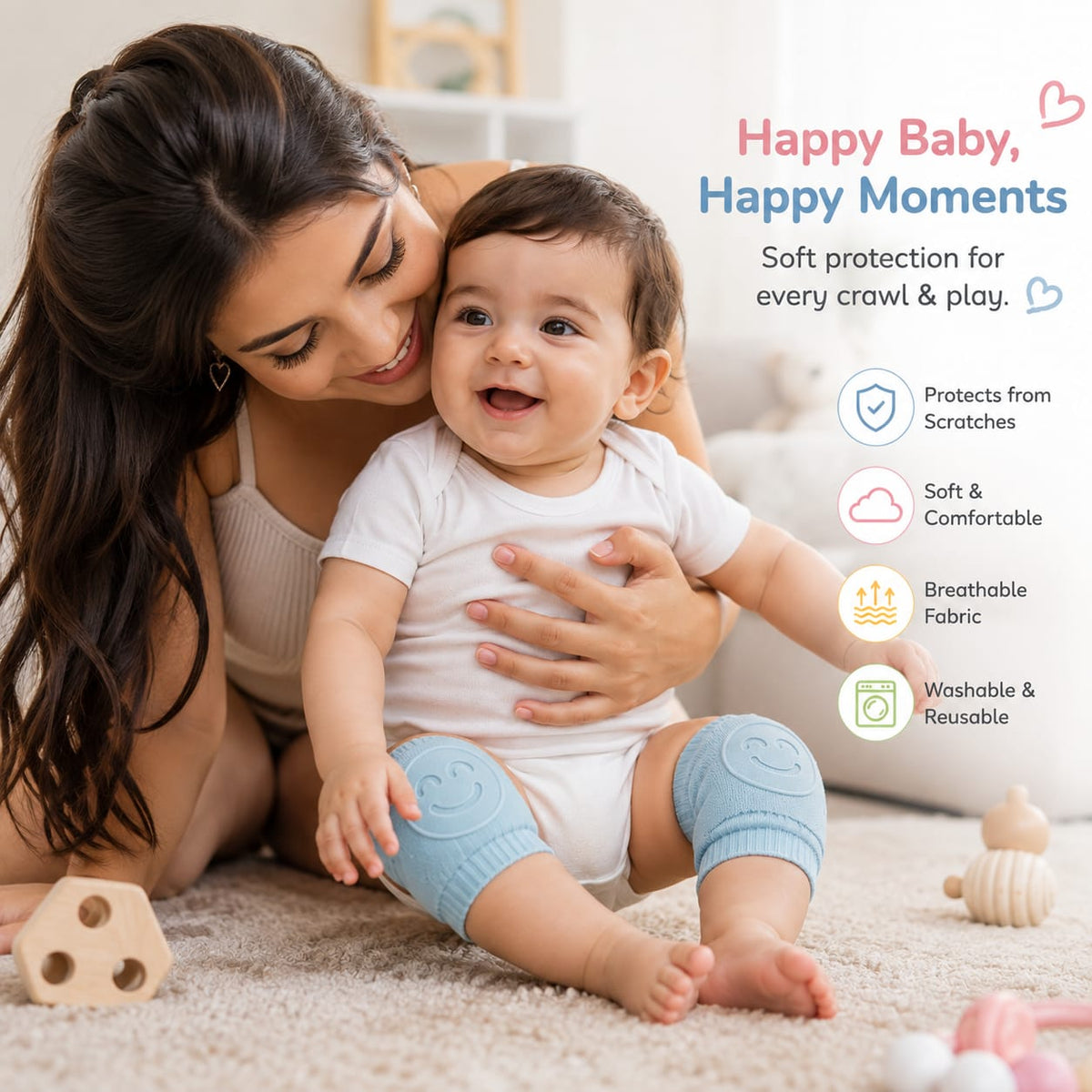 BABY KNEE PADS MULTICOLOUR