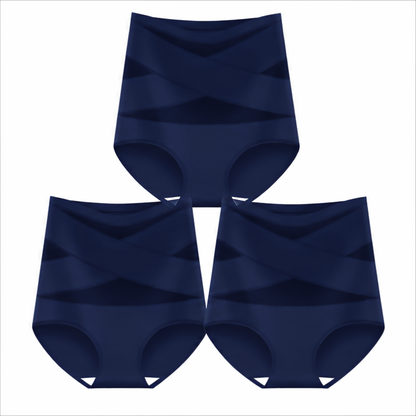🔥Last Day Buy 1 Get 2 Free🎁Plus-Size High-Waist Cross Tummy Control Panties