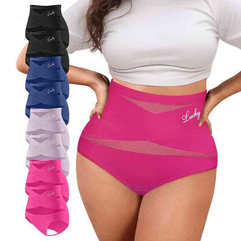 🔥Last Day Buy 1 Get 2 Free🎁Plus-Size High-Waist Cross Tummy Control Panties