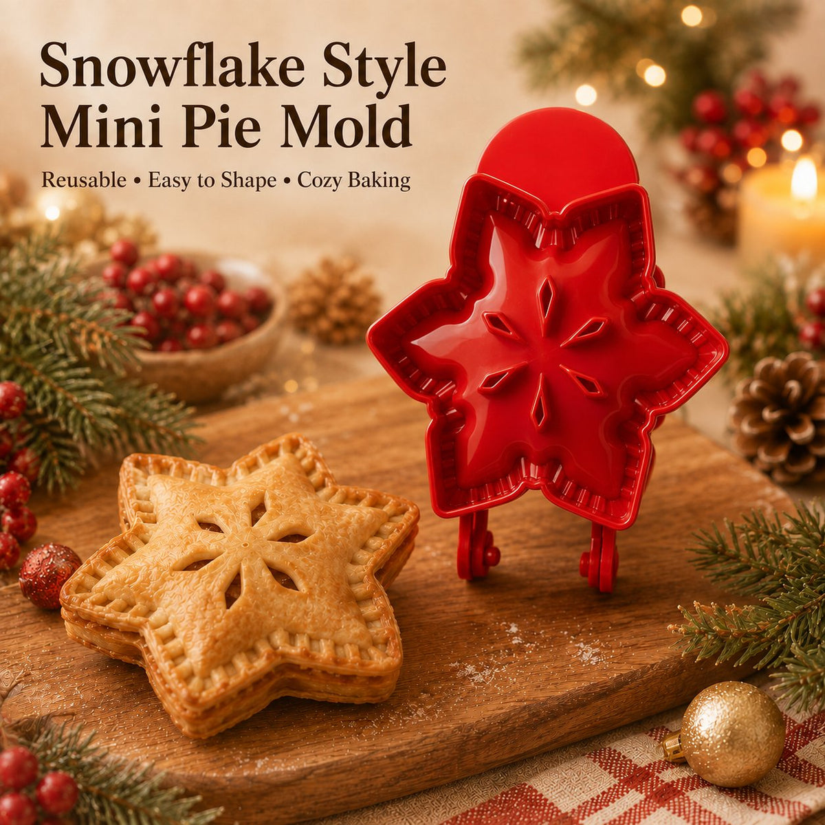 🎄Holiday Pre-sale🎅 Festive Baking Molds ✨ Perfect Pies & Cookies Every Time