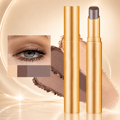 🔥Last Buy 1 Get 1 Free Each $9.99 Only🔥3 in 1 Easy Eyeshadow Stick for Beginners Waterproof Longwear Shimmer Makeup Set