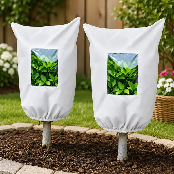 🔥Last Day 69% off🔥Plant Frost Protection Cover – Breathable Reusable Cover for Shrubs, Pots & Young Trees