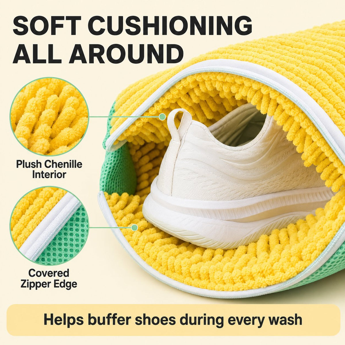 💥Last Day Buy 1 Get 1 Free💥Laundry Shoe Washing Bag for Washing Machine
