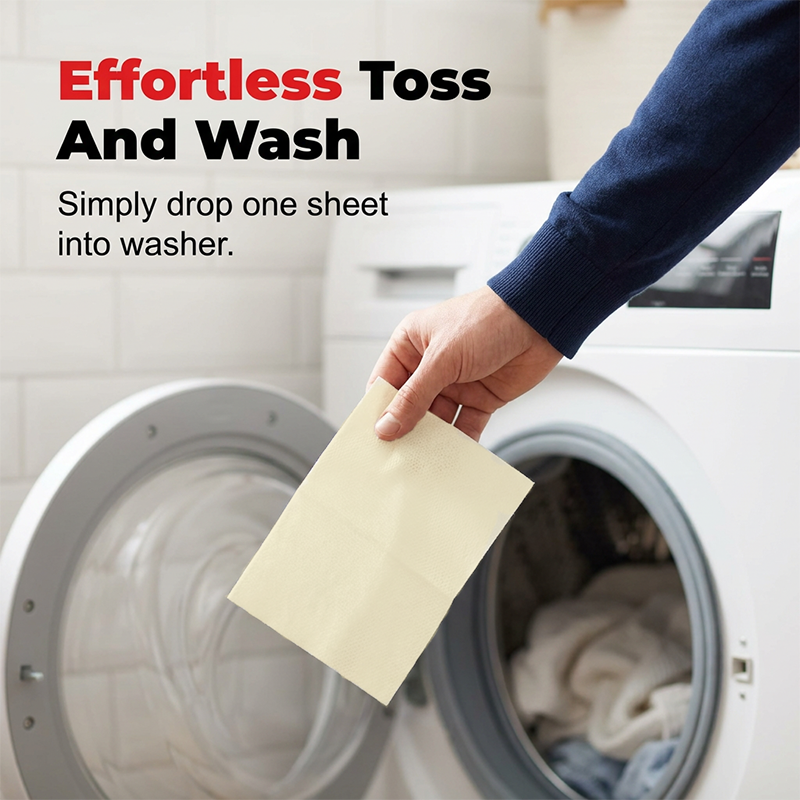 💥Last Day BOGO SALE💥 Deep Cleaning Laundry Whitening Sheets ✨🧺 Powerful Stain Remover Brightening Fabric Laundry Cleaning Sheets