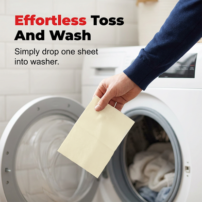 💥Last Day BOGO SALE💥 Deep Cleaning Laundry Whitening Sheets ✨🧺 Powerful Stain Remover Brightening Fabric Laundry Cleaning Sheets